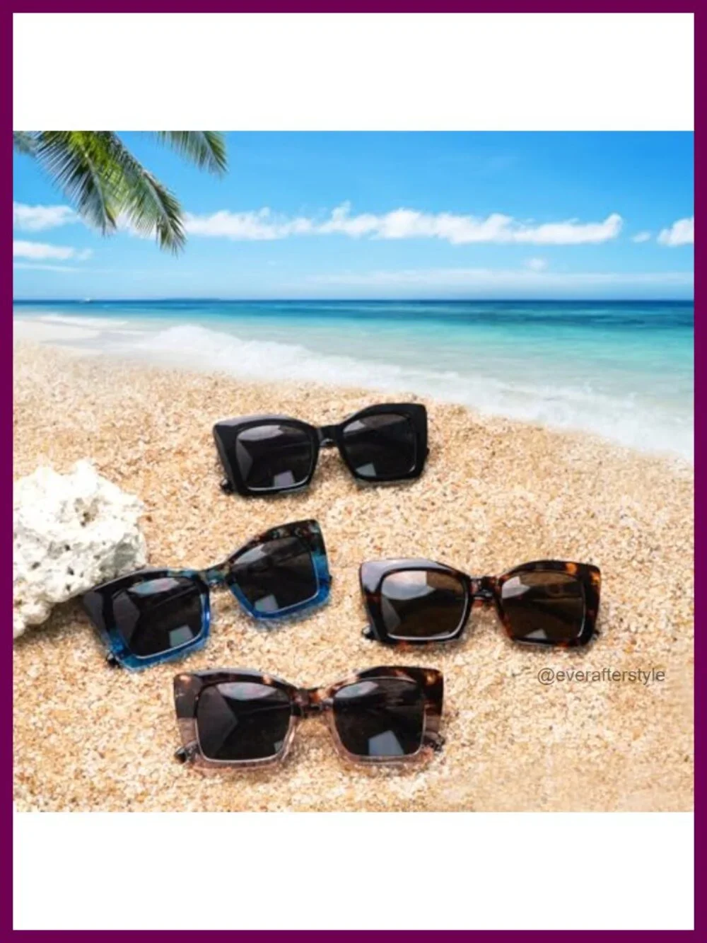 4 Pack Bifocal Reading Sunglasses Oversized Square UV400 1.0-4.0 Women